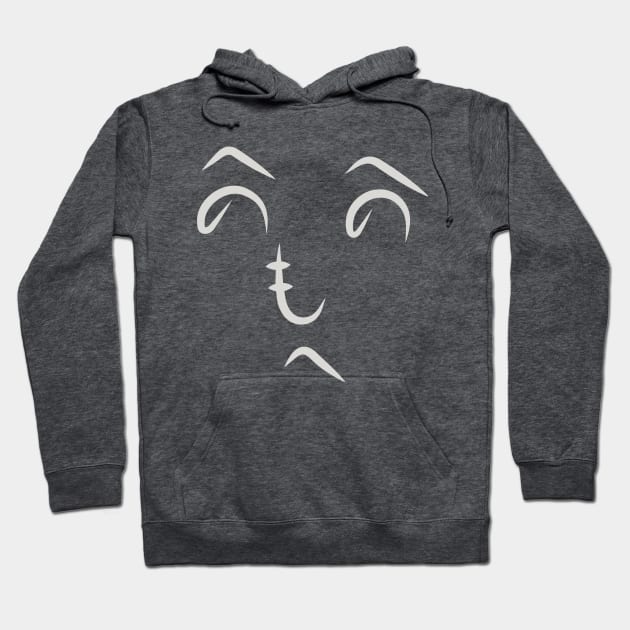 Funny Japanese Face Hoodie by MaknArt